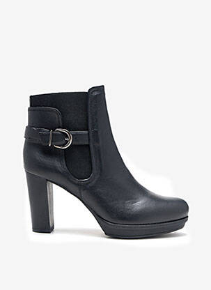 Bottines/boots matière lisse talon de 7 à 9cm noir UNISA femme