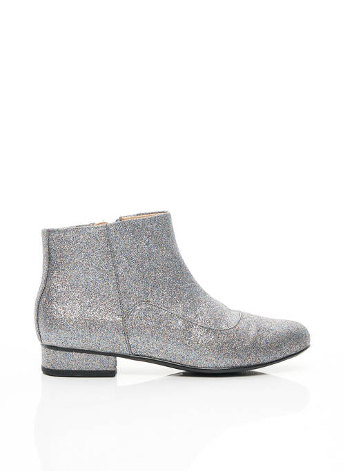 Bottines/boots fermeture zippée talon plat jusqu'à 3cm argent MELLOW YELLOW femme