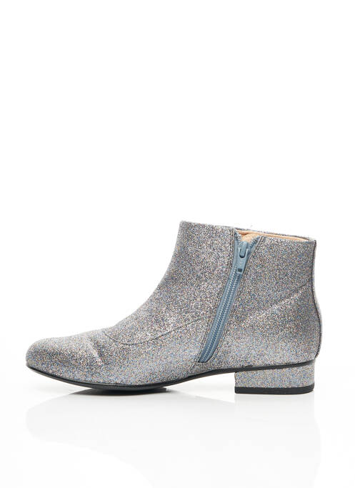Bottines/boots fermeture zippée talon plat jusqu'à 3cm argent MELLOW YELLOW femme