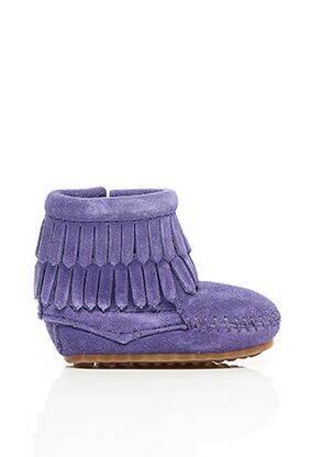 Bottines/Boots violet MINNETONKA pour fille
