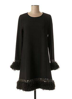 Robe mi-longue noir ÉCLÀ pour femme
