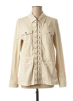 Veste casual col chemisier beige MAISON 123 femme