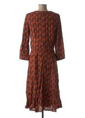 Robe mi-longue marron MAISON 123 pour femme seconde vue