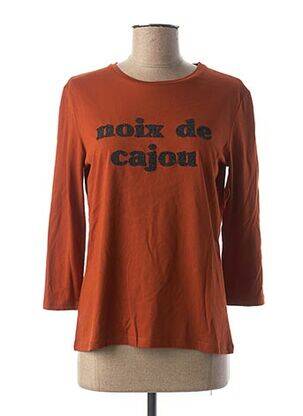 T-shirt marron MAISON 123 pour femme