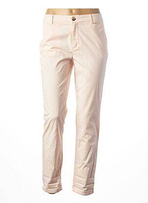 Pantalon droit rose MAISON 123 femme