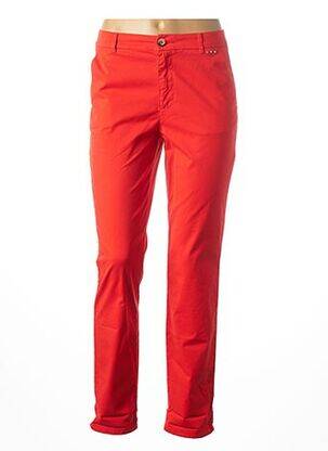 Pantalon droit orange MAISON 123 femme
