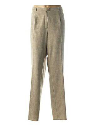 Pantalon droit vert CHRISTIAN MARRY pour femme