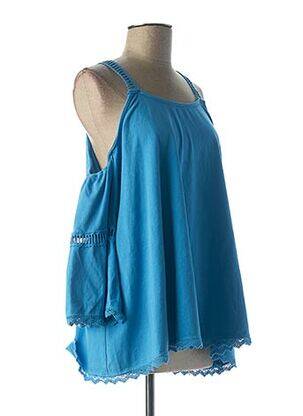 T-shirt bleu ALESSANDRA BACCI pour femme