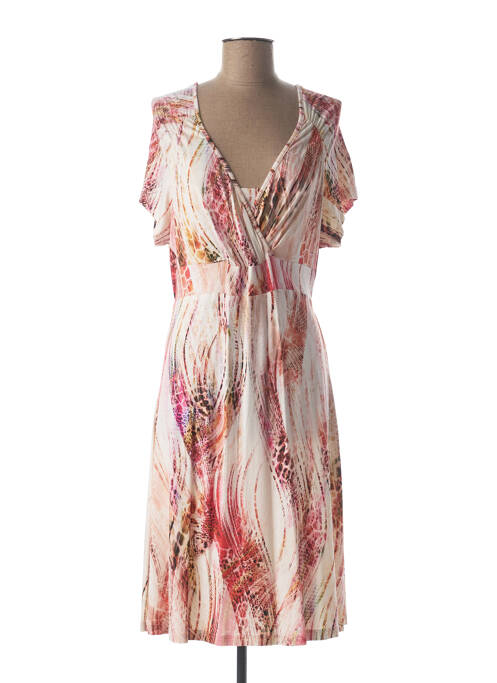 Robe mi-longue beige LEBEK pour femme