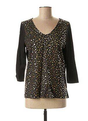 T-shirt manches 3/4 manches 3/4 noir LE BOUDOIR D'EDOUARD femme
