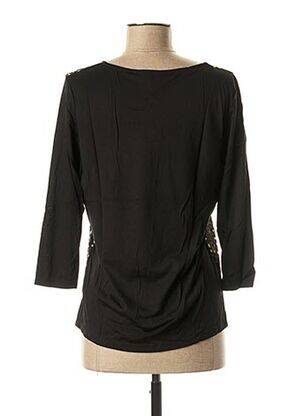 T-shirt manches 3/4 manches 3/4 noir LE BOUDOIR D'EDOUARD femme