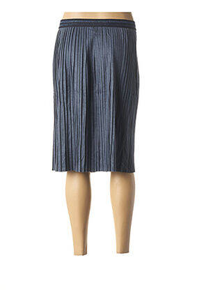 Jupe mi-longue stretch bleu LE BOUDOIR D'EDOUARD femme