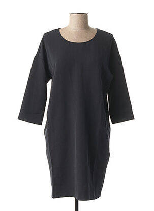 Robe courte manches 3/4 manches 3/4 noir LE BOUDOIR D'EDOUARD femme