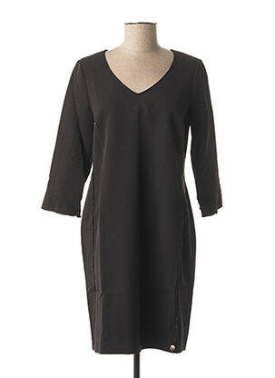 Robe mi-longue manches 3/4 manches 3/4 noir LE BOUDOIR D'EDOUARD femme