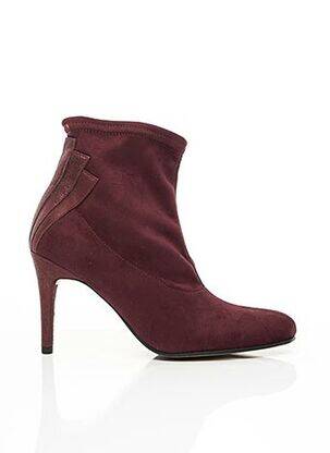 Bottines/boots talon de 7 à 9cm rouge ELIZABETH STUART femme