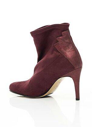 Bottines/boots talon de 7 à 9cm rouge ELIZABETH STUART femme