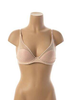 Soutien-gorge tissage dentelle haut soutien-gorge moulé rose DARJEELING femme