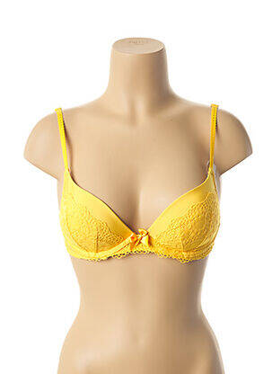 Soutien-gorge haut soutien-gorge push-up haut soutien-gorge push-up jaune DARJEELING femme