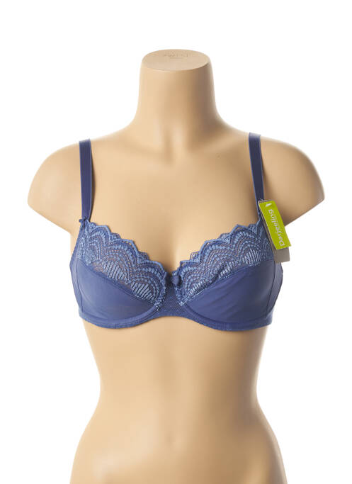 Soutien-gorge broderie bleu DARJEELING femme