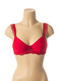 Soutien-gorge effet matière satinée haut soutien-gorge moulé rouge DARJEELING femme