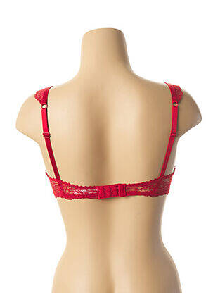 Soutien-gorge effet matière satinée haut soutien-gorge moulé rouge DARJEELING femme