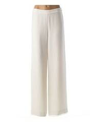 Pantalon flare blanc EDWARD pour femme seconde vue