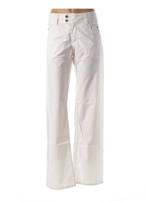 Pantalon droit blanc FERRE pour femme