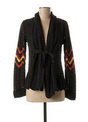 Gilet manches longues noir LO! LES FILLES pour femme seconde vue