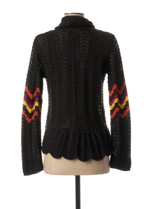 Gilet manches longues noir LO! LES FILLES pour femme