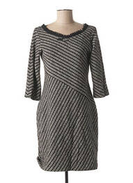 Robe courte manches 3/4 manches 3/4 noir LO! LES FILLES femme