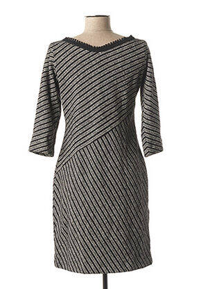 Robe courte manches 3/4 manches 3/4 noir LO! LES FILLES femme