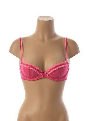 Soutien-gorge effet matière satinée haut soutien-gorge balconnet rose DARJEELING femme