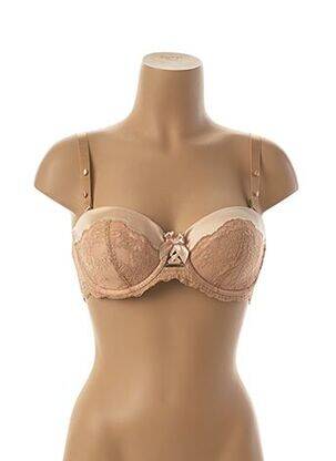 Soutien-gorge légère et transparente haut bandeau beige DARJEELING femme