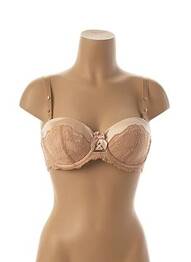 Soutien-gorge légère et transparente haut bandeau beige DARJEELING femme