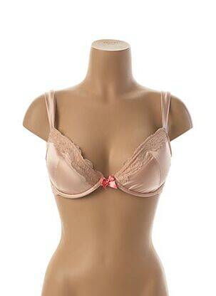 Soutien-gorge effet matière satinée haut soutien-gorge push-up rose DARJEELING femme