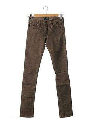 Jeans coupe slim slim taille normale marron APRIL 77 femme