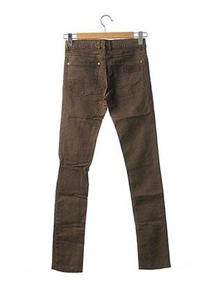 Jeans coupe slim slim taille normale marron APRIL 77 femme