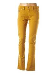Jeans coupe slim jaune APRIL 77 pour femme seconde vue