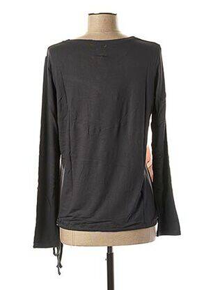 Top imprimé fantaisie manches longues gris CAPTAIN TORTUE femme