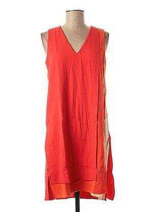 Robe courte sans manche sans manche orange TREND femme