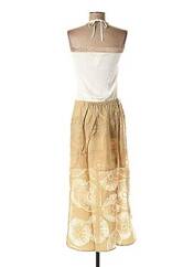 Robe mi-longue beige TREND pour femme seconde vue