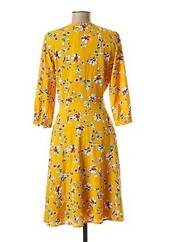 Robe mi-longue jaune MAISON 123 pour femme seconde vue