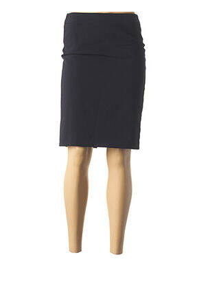 Jupe mi-longue stretch bleu MAISON 123 femme