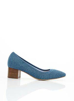 Escarpins talon de 4 à 6cm bleu MAISON 123 femme