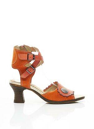 Sandales/Nu pieds orange CASTA pour femme