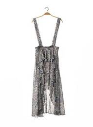 Robe mi-longue imprimé fleurs sans manche bleu SUNCOO femme