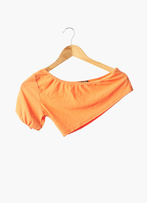 T-shirt orange BOOHOO pour femme