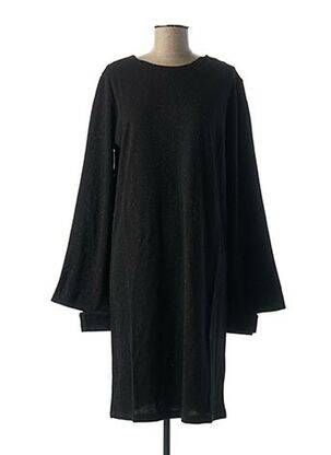 Robe mi-longue manches longues manches longues noir LA FEE MARABOUTEE femme