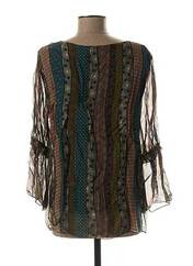 Blouse marron LA FEE MARABOUTEE pour femme seconde vue