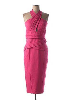 Robe mi-longue rose RACHEL GILBERT femme